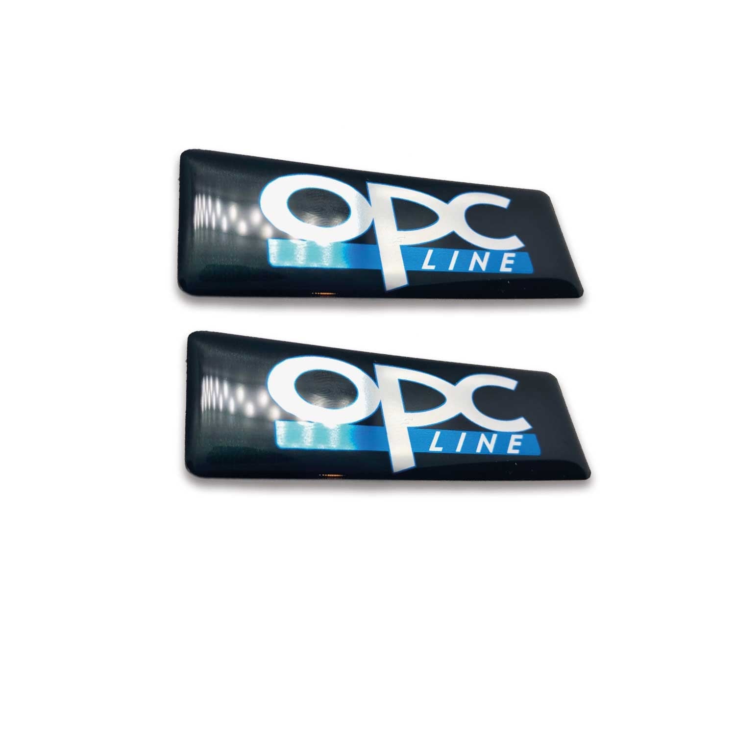 OPC Yazılı Gümüş Siyah 3D 2 Adet Sticker Redlinegrafik