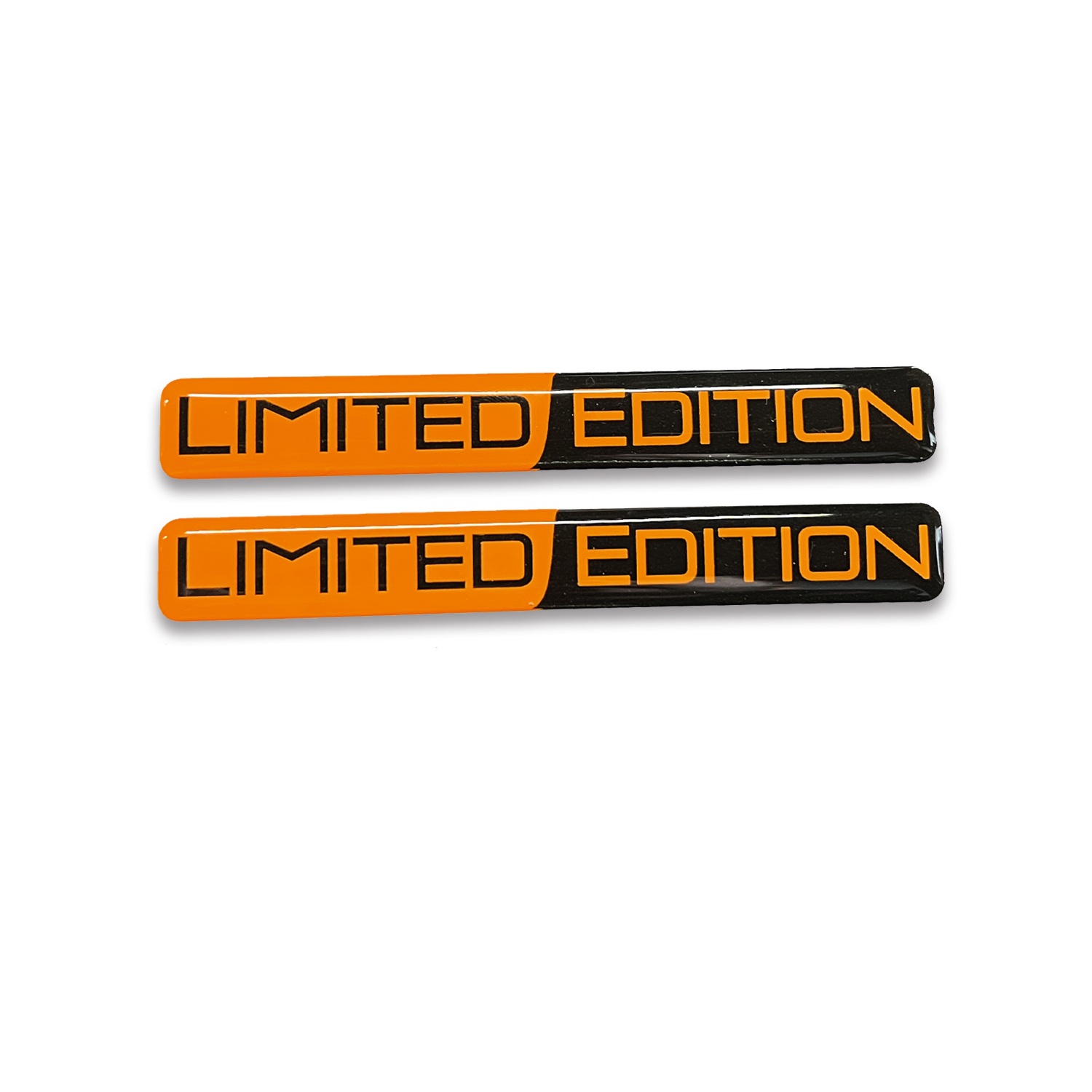 Limited Edition Turuncu Siyah 3D Kabartmalı Sticker 2 Adet Redlinegrafik