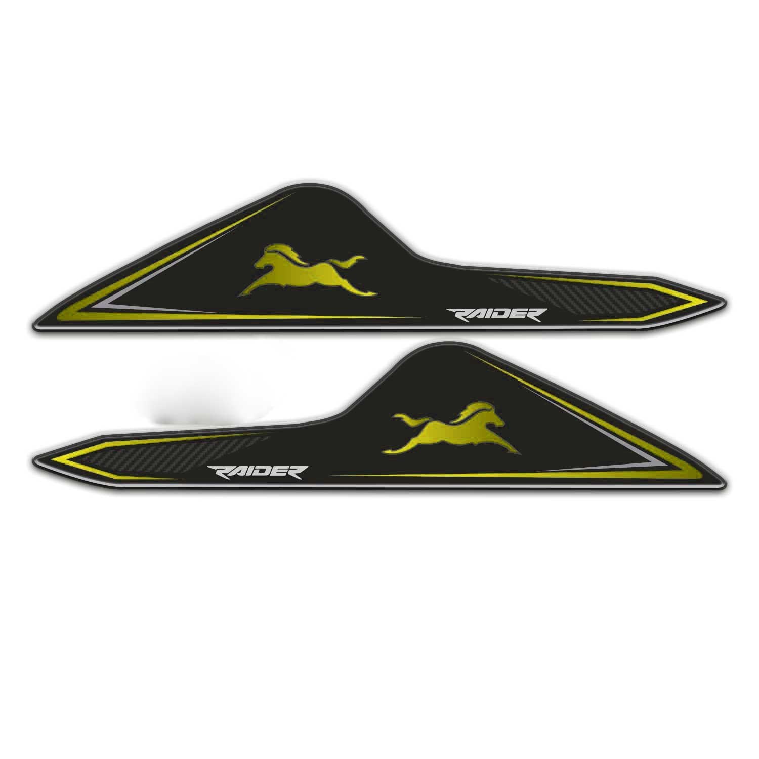TVS Raider Kuyruk Sticker Pad Sarı Siyah Tasarım Redlinegrafik