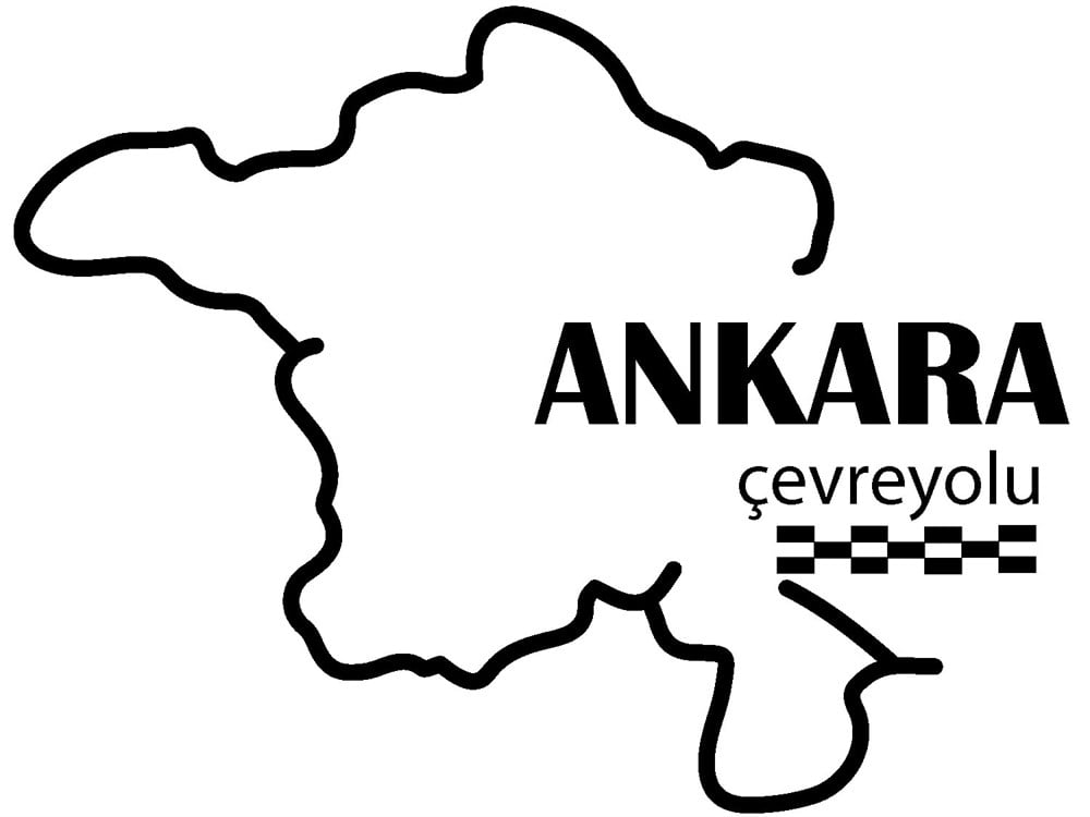 Ankara Çevreyolu Sticker - Ücretsiz Kargo 