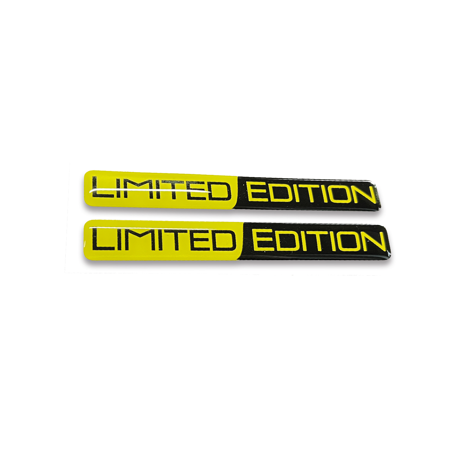 Limited Edition Sarı Siyah 3D Kabartmalı Sticker 2 Adet Redlinegrafik