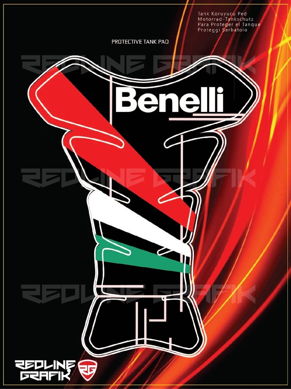 Benelli Siyah Tank Pad