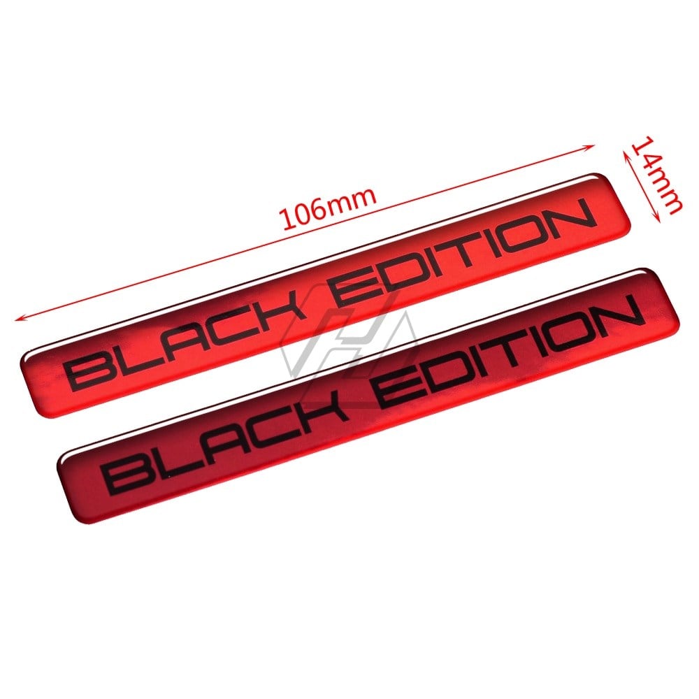 Black Edition Kırmızı 3D Sticker