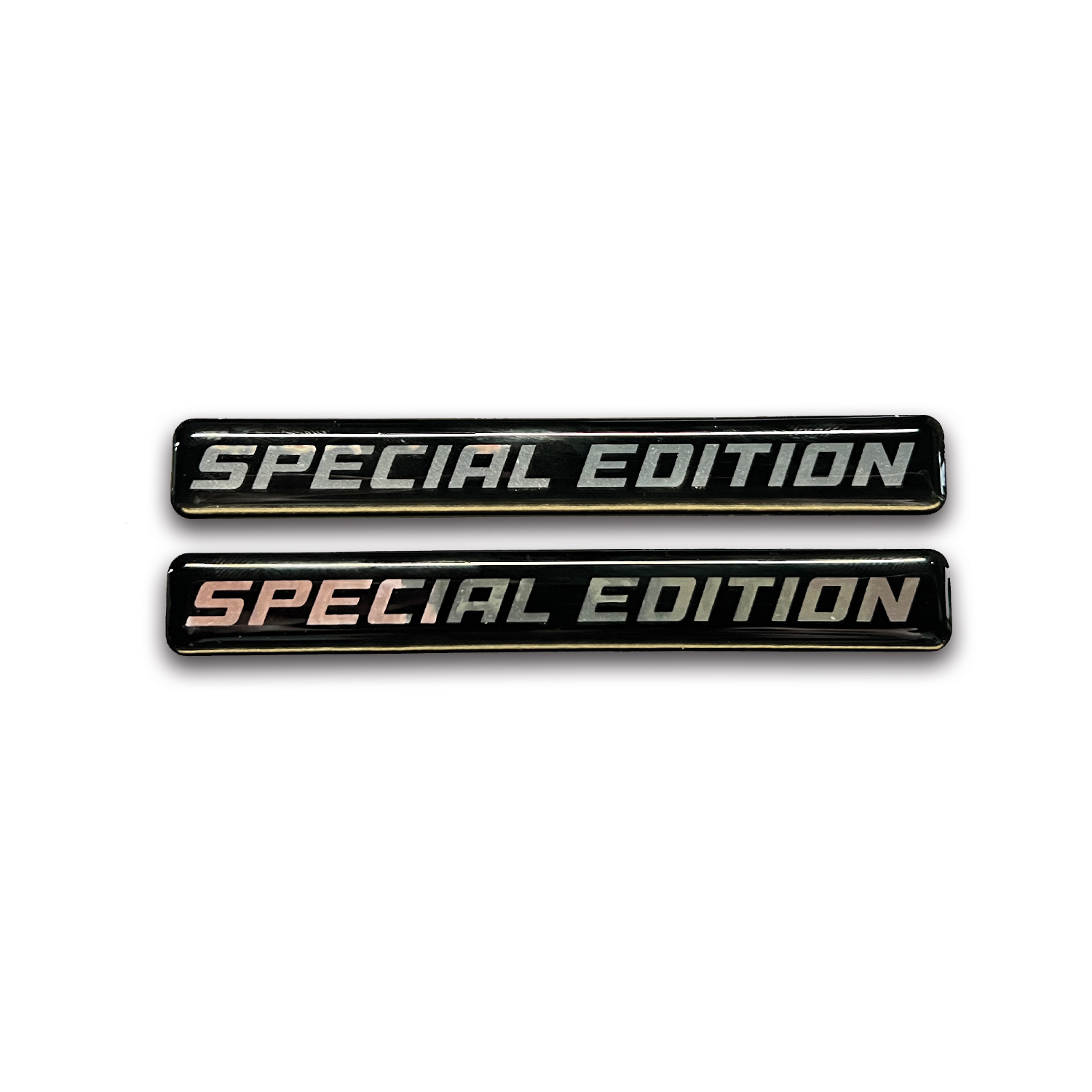 Special Edition Gümüş Siyah 3D Kabartmalı Sticker 2 Adet Redlinegrafik