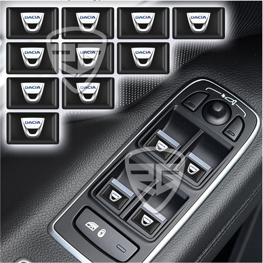 Dacia Duster İçin Dekoratif 3D Sticker 10 Adet