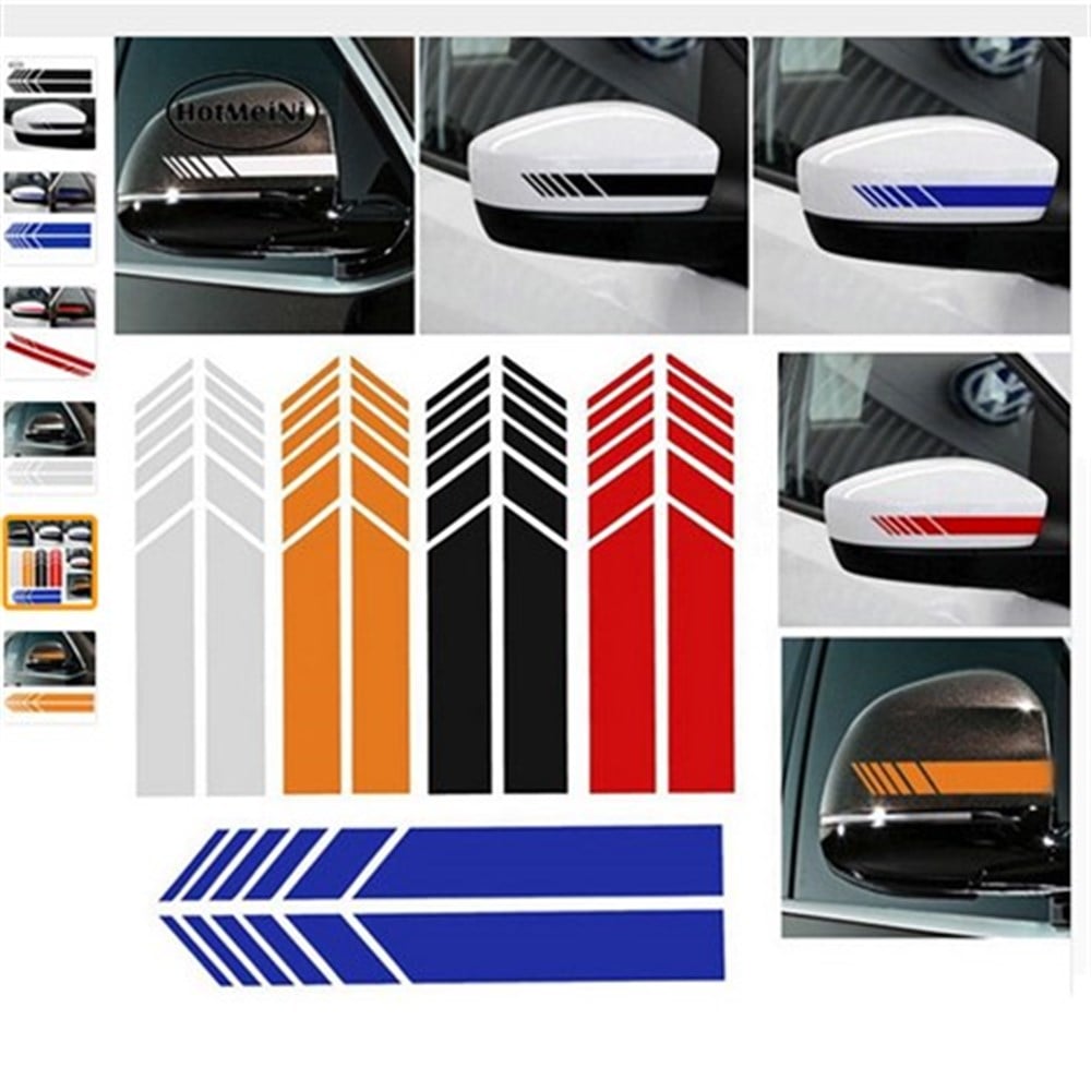 Dikiz Aynası Beyaz Renk Şerit Sticker