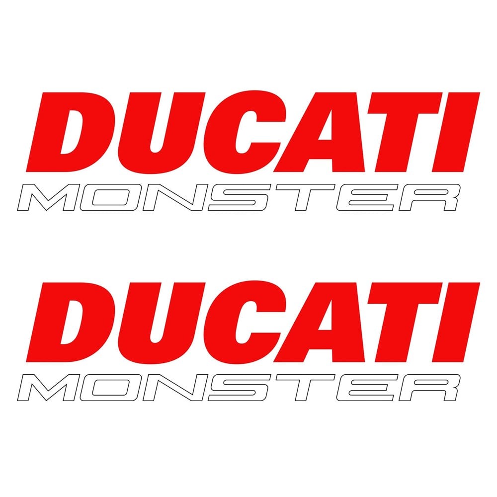 Ducati Monster 2 Adet Sticker Seti