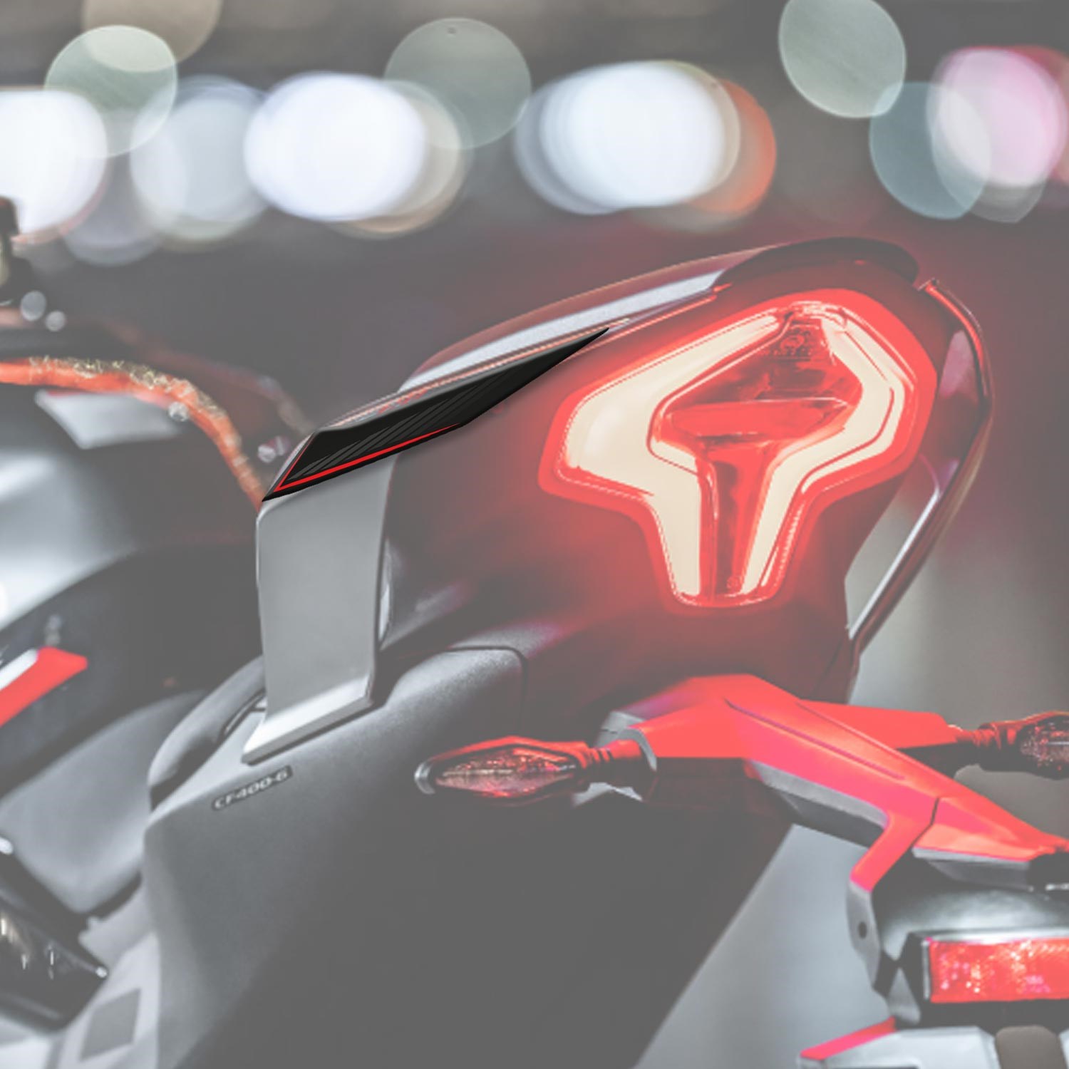 Cf moto 450 SR Full Sticker Pad Set Siyah Kırmızı Tank Yan Kuyruk Depo Set