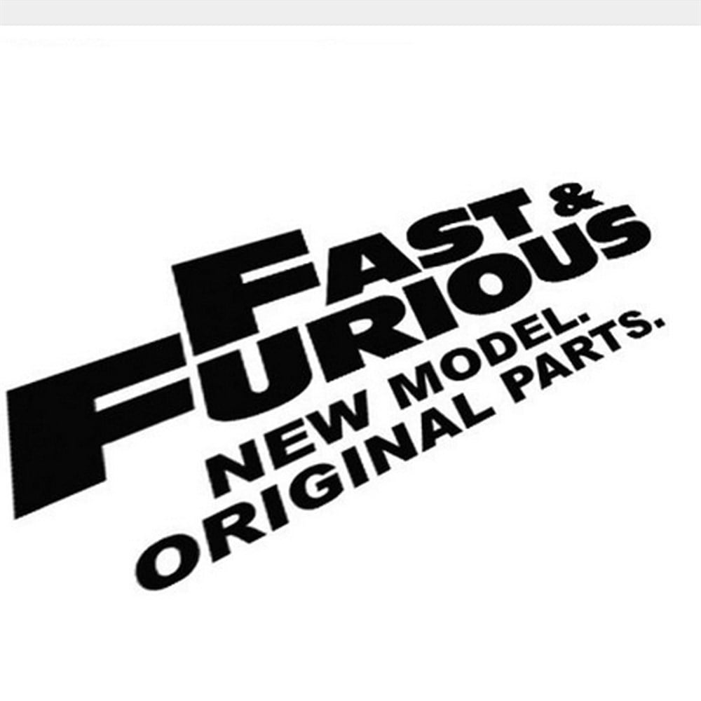 Fast and Furious Büyük Sticker 2 ADET