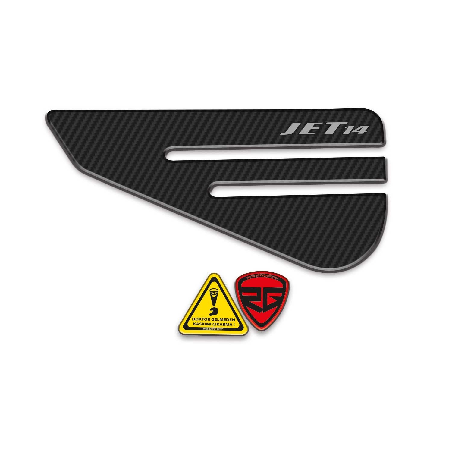Redlinegrafik Sym Jet 14 2017-2026 Model Uyumlu Karbon Hava Filtresi Koruma Sticker Pad