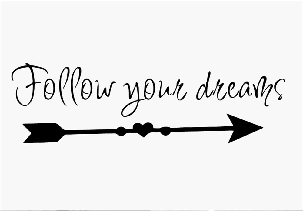 Follow Your Dreams Sticker 2 Adet