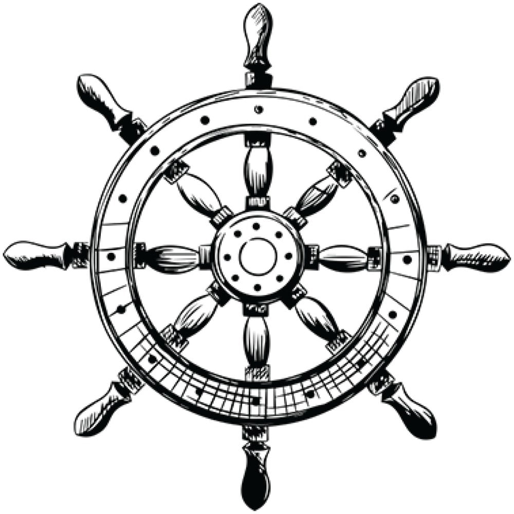 Gemi Dümeni Sticker