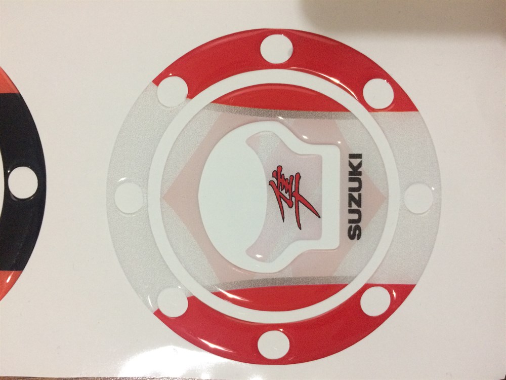Hayabusa Depo Kapak Sticker Kırmızı Beyaz 1999-2007
