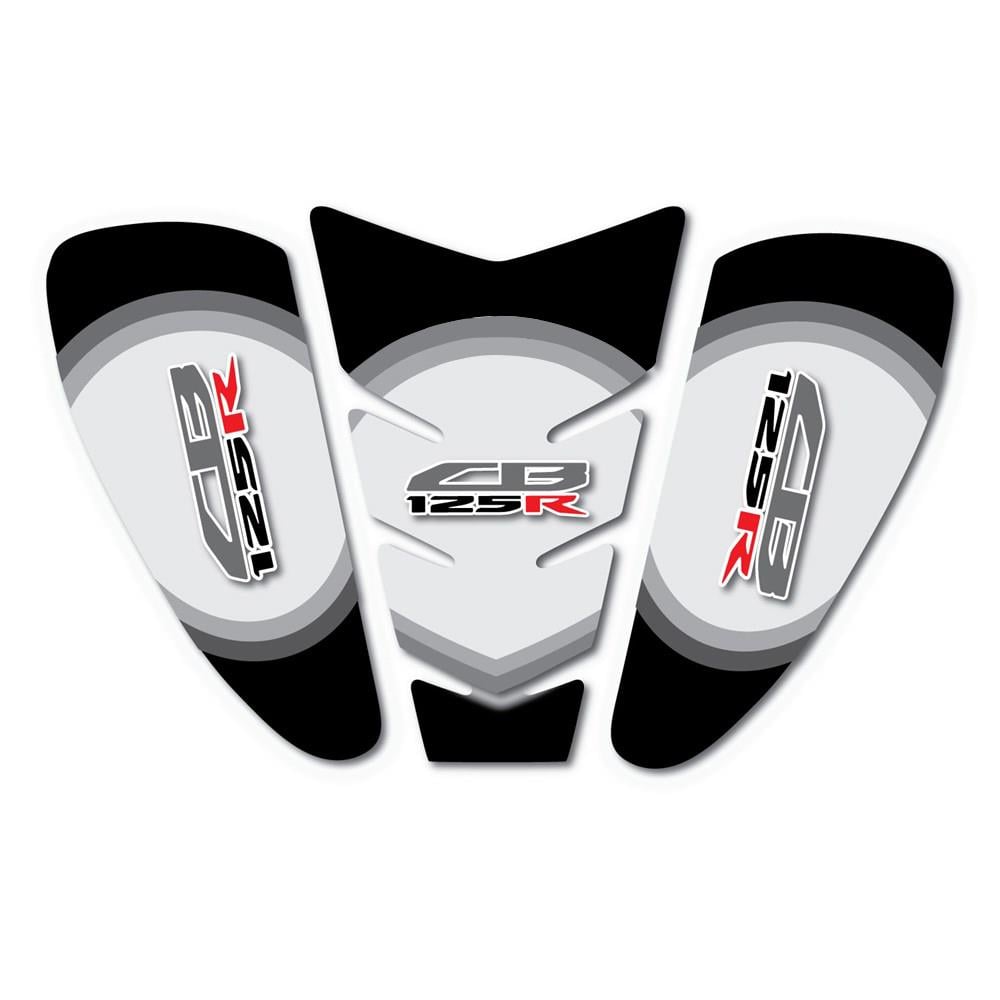 Honda CB125R Silver Tank Pad & Yan Pad Seti