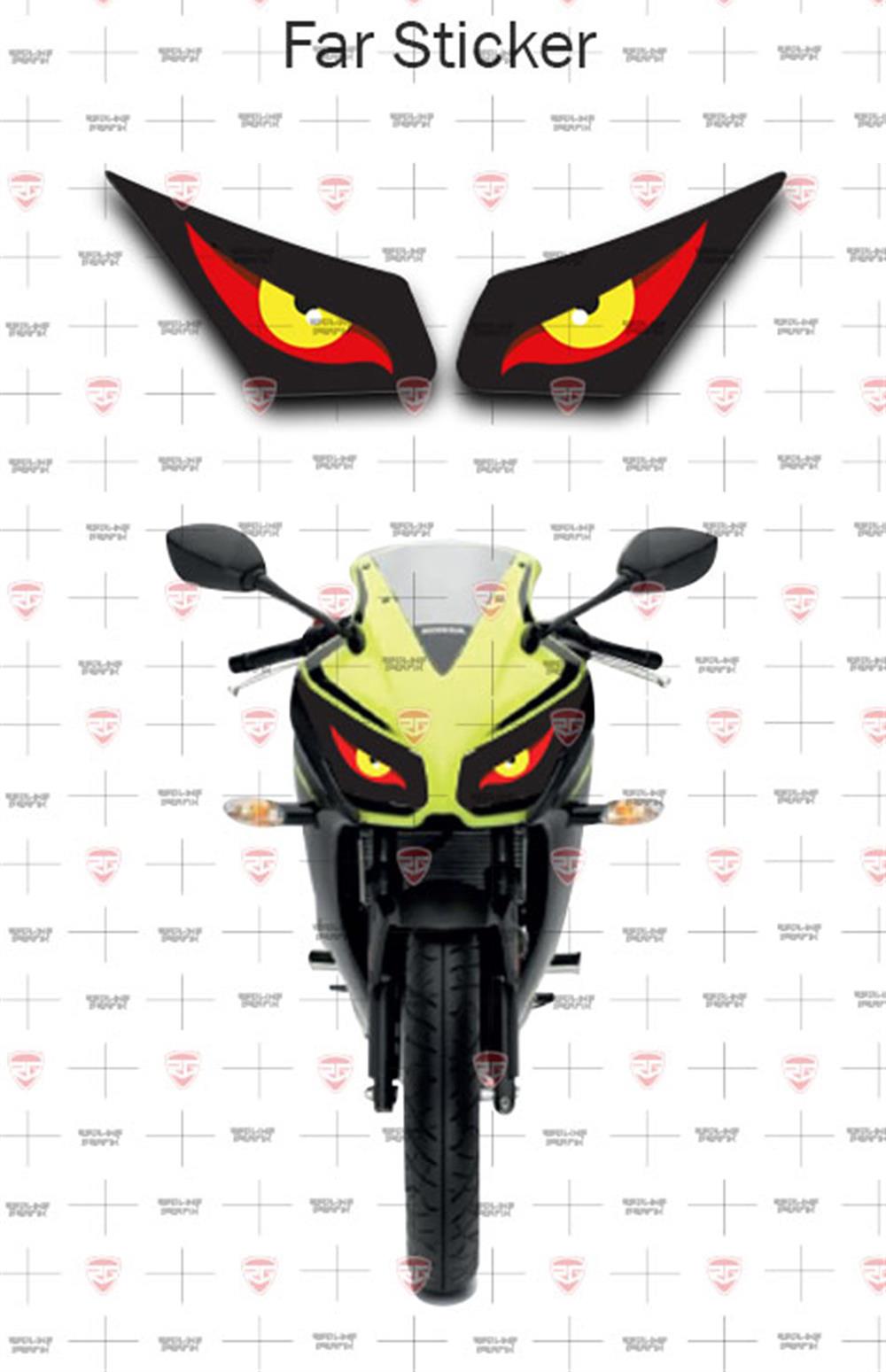 Honda CBR 250R Far Filesi Sarı Kırmızı Göz