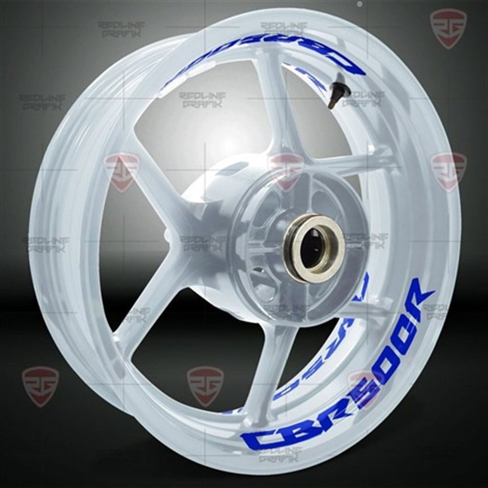 Redlinegrafik 500r Uyumlu Reflektif Mavi Jant Şeridi