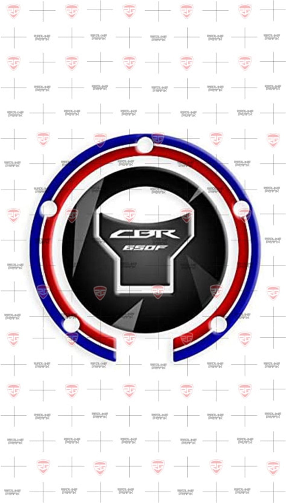 HONDA CBR 650 F mavi kırmızı depo kapak pad 2014 – 2020 model