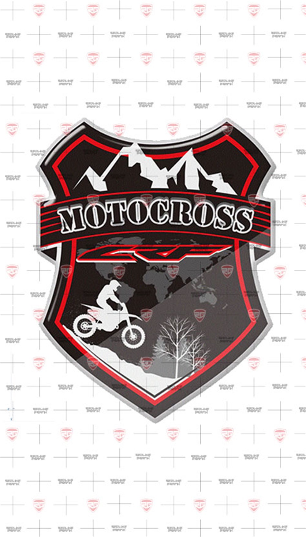 Honda CRF 3D Damla Sticker