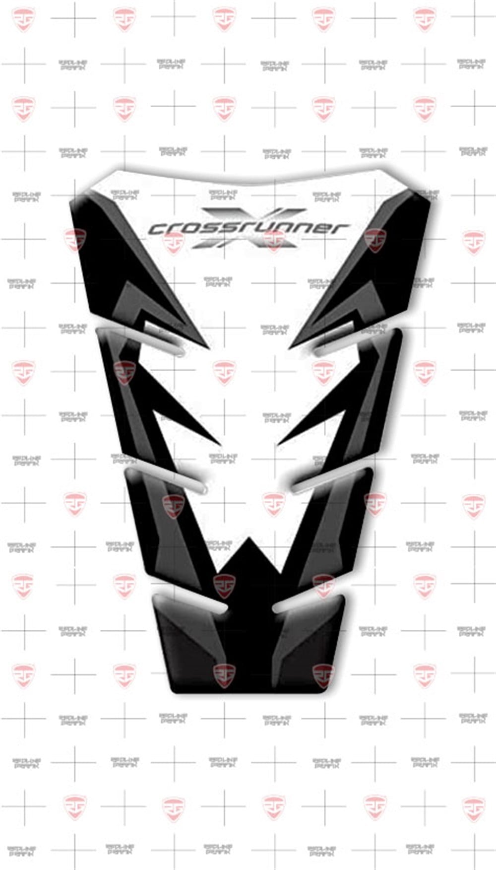 HONDA Crossrunner VFR800X siyah beyaz tank pad 