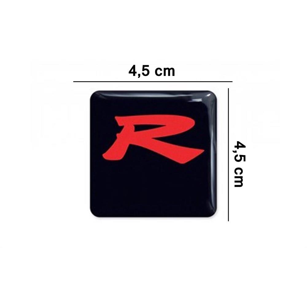 Honda Typer Racing R Siyah 3D Sticker 2 Adet