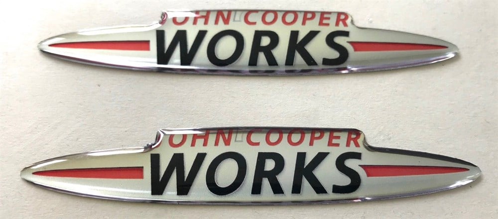 John Cooper Works 3D Sticker 2 Adet
