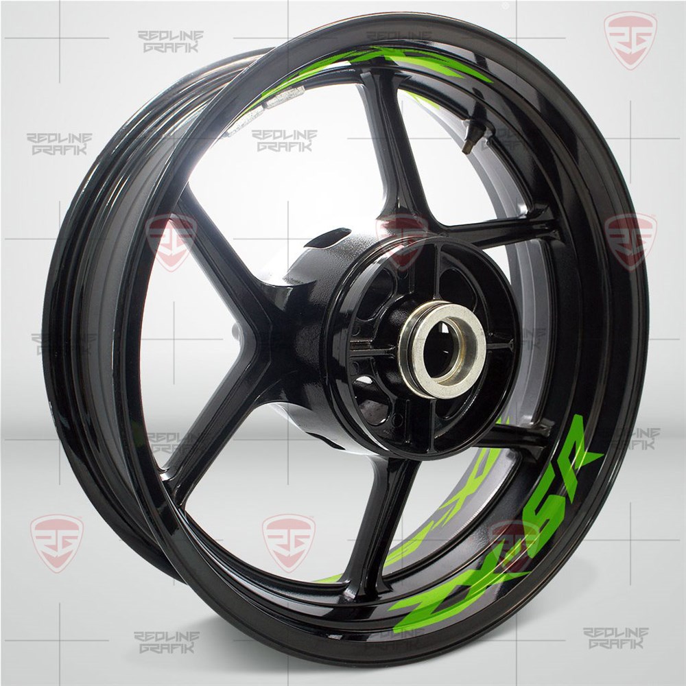 Kawasaki ZX-6R Yeşil Jant Şeridi