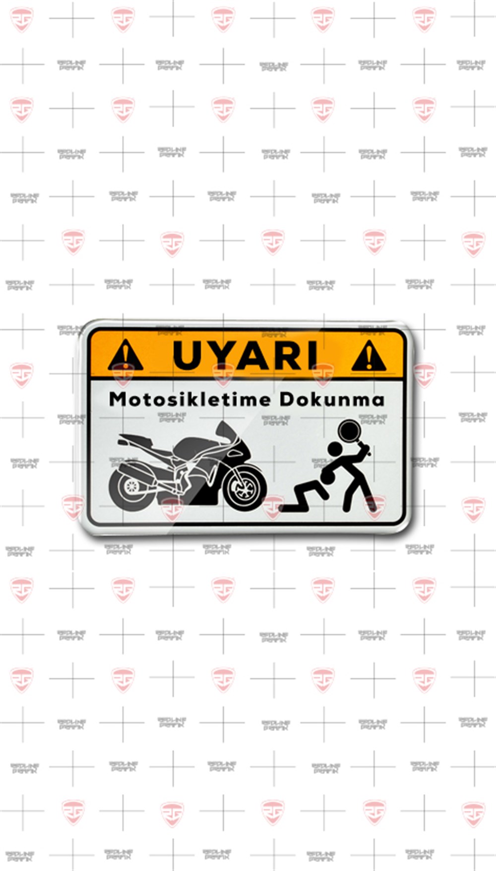 Motosikletime Dokunma 3D Damla Sticker 