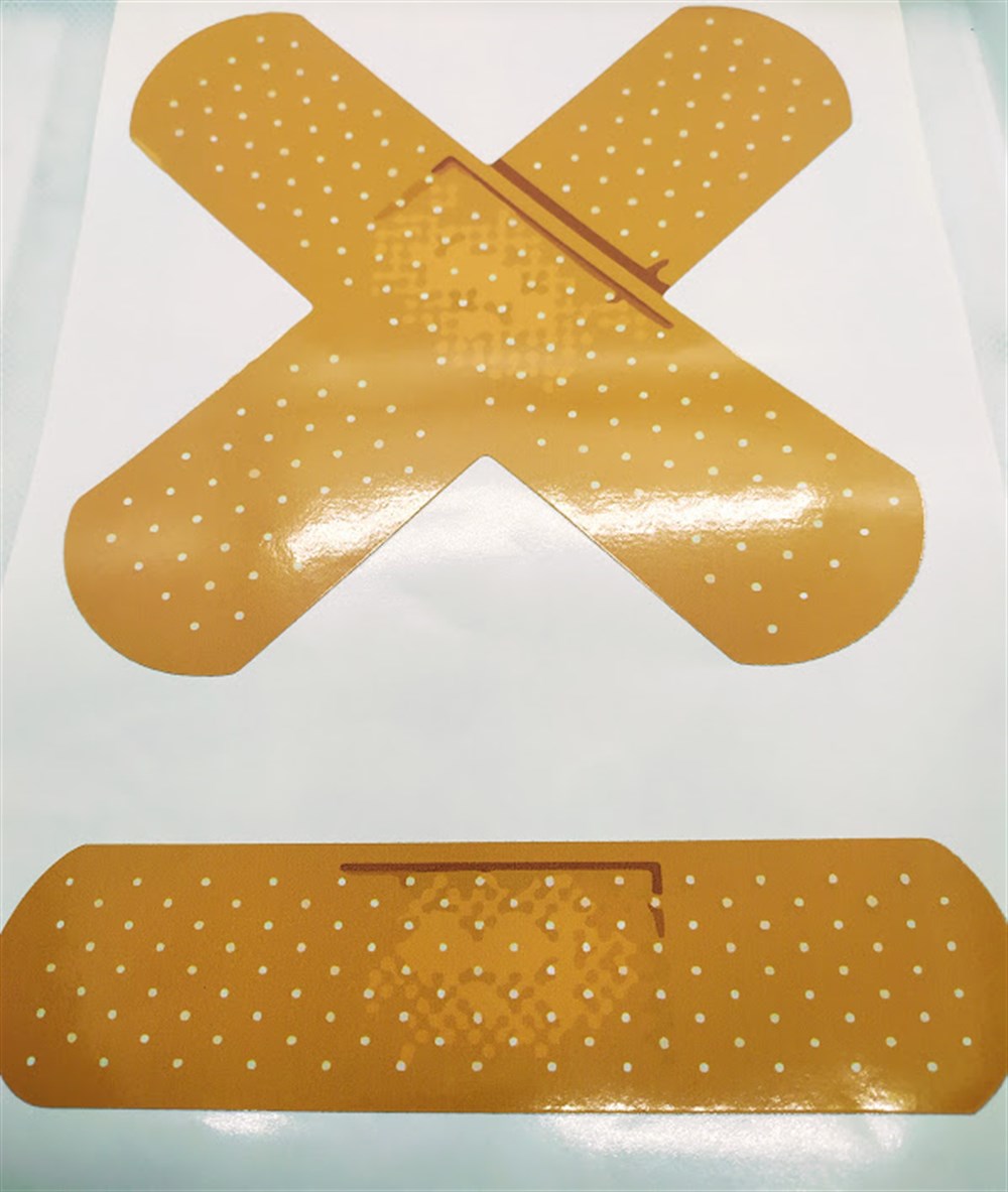 Otomobil Yara Bandı Sticker 2 Adet