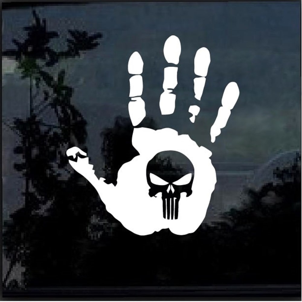 Punisher Hand Oto Sticker
