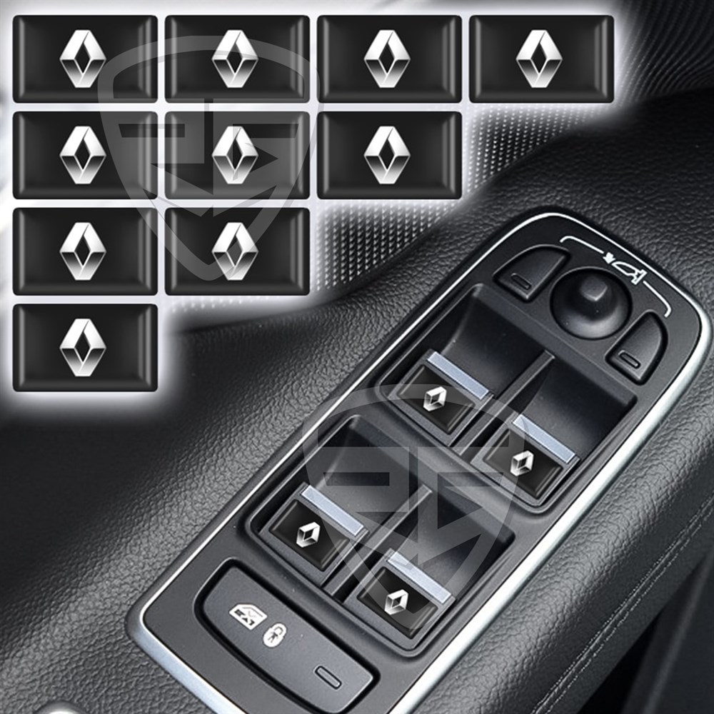Renault Megane 2 İçin Dekoratif 3D Sticker 10 Adet