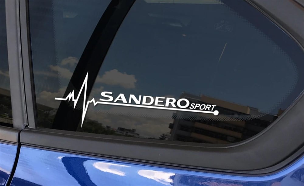 Sandero Sport Sticker Beyaz 2 Adet