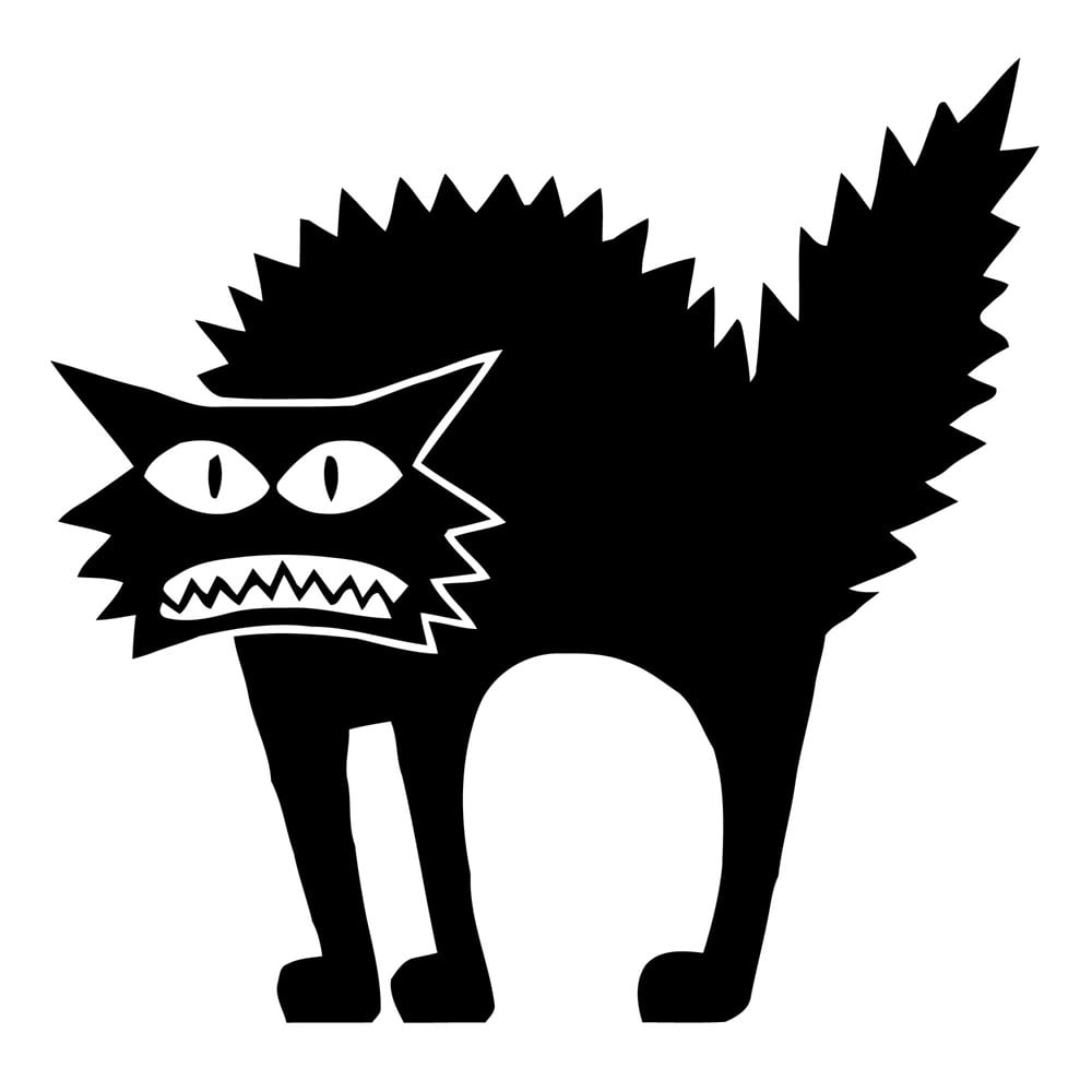 Siyah Kedi Sticker