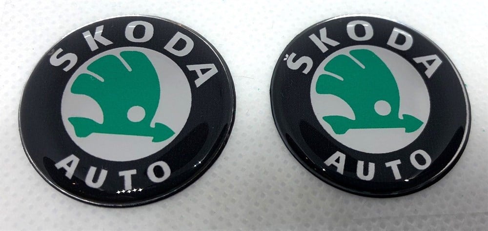 Skoda 3D Sticker 2 Adet
