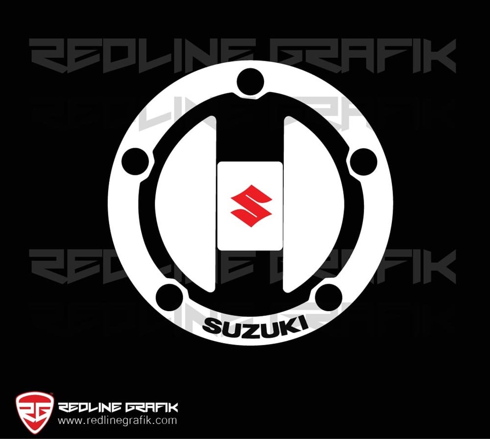Suzuki Beyaz Depo Kapak Pad Sticker