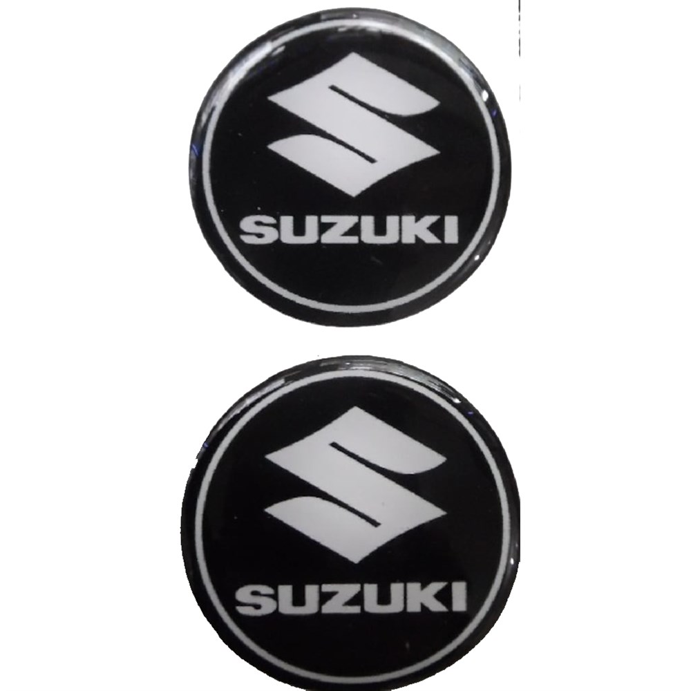 Suzuki Damla 3D Sticker Siyah Beyaz 2 Adet