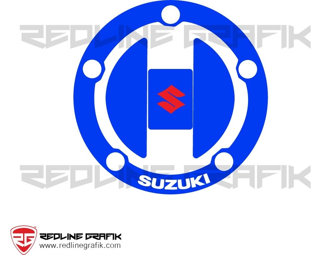 Suzuki Mavi Depo Kapak Pad Sticker