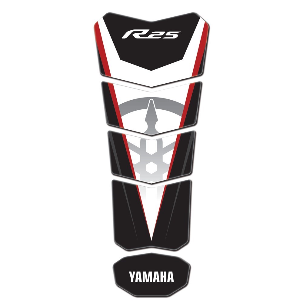 Redline Grafik R25 Uyumlu Siyah Beyaz Kırmızı Tank Pad
