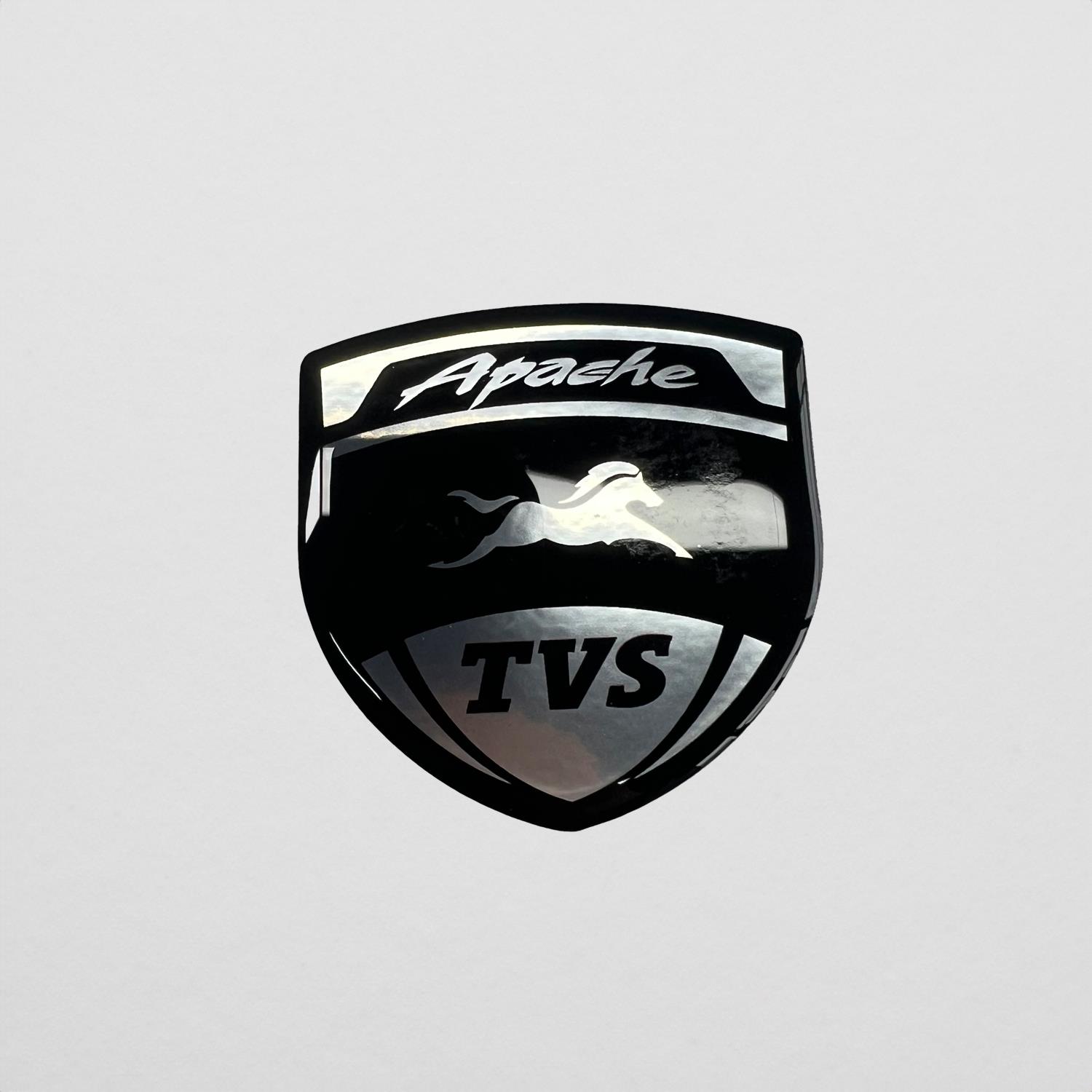 Tvs Apache 3D Gümüş Arma Sticker Redlinegrafik