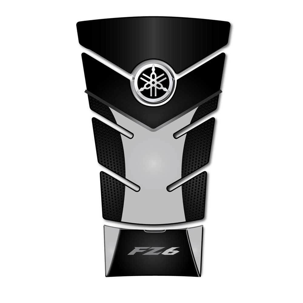 Yamaha Fz6 Black-Gray Tank Pad
