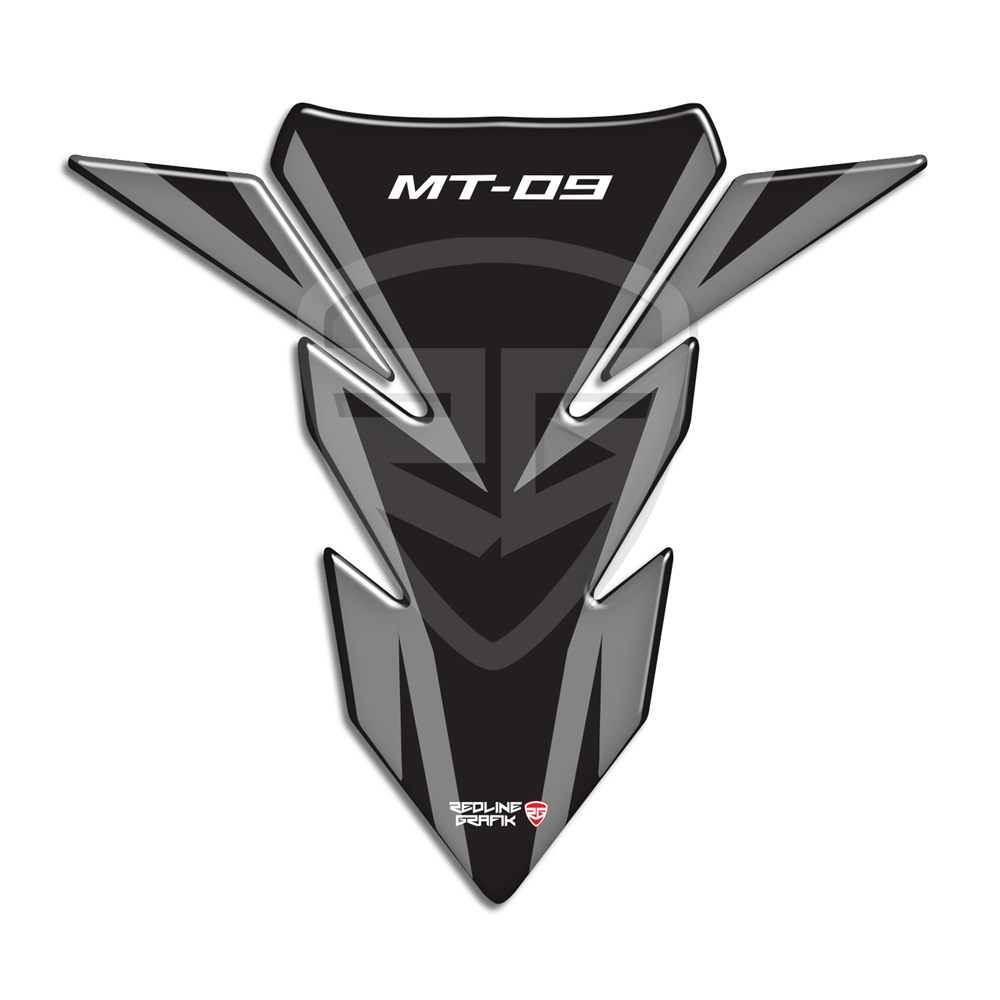 Yamaha MT 09 Tank Pad Gri Siyah