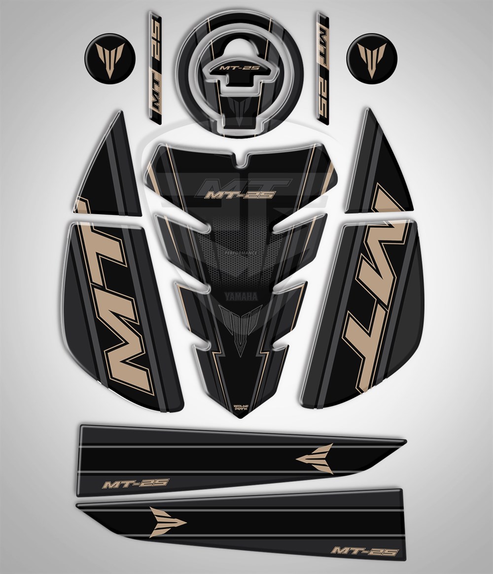 YAMAHA MT 25 2020-2021 5'Li FULL SET BEJ KREM