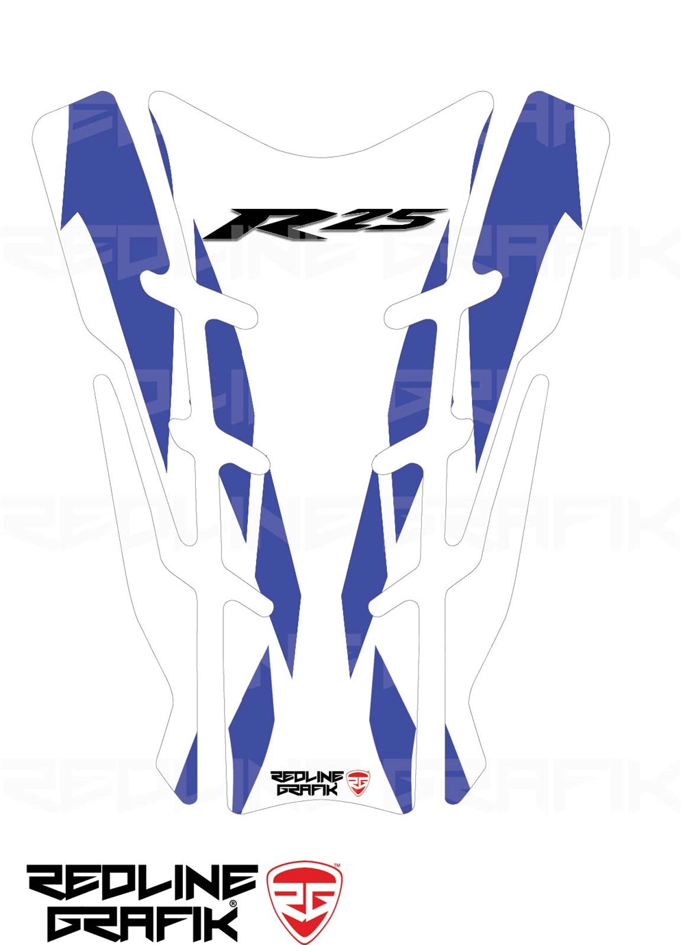 Yamaha R25 Mavi Tank Pad