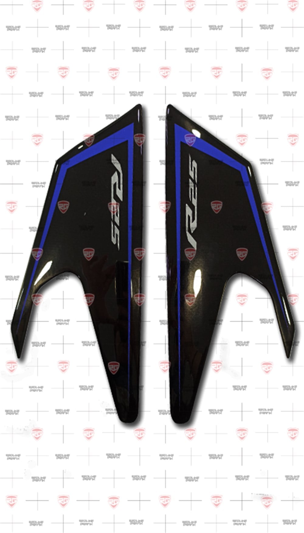 Yamaha R25 Yeni Kasa Yan Pad Depo Koruyucu Mavi-Siyah