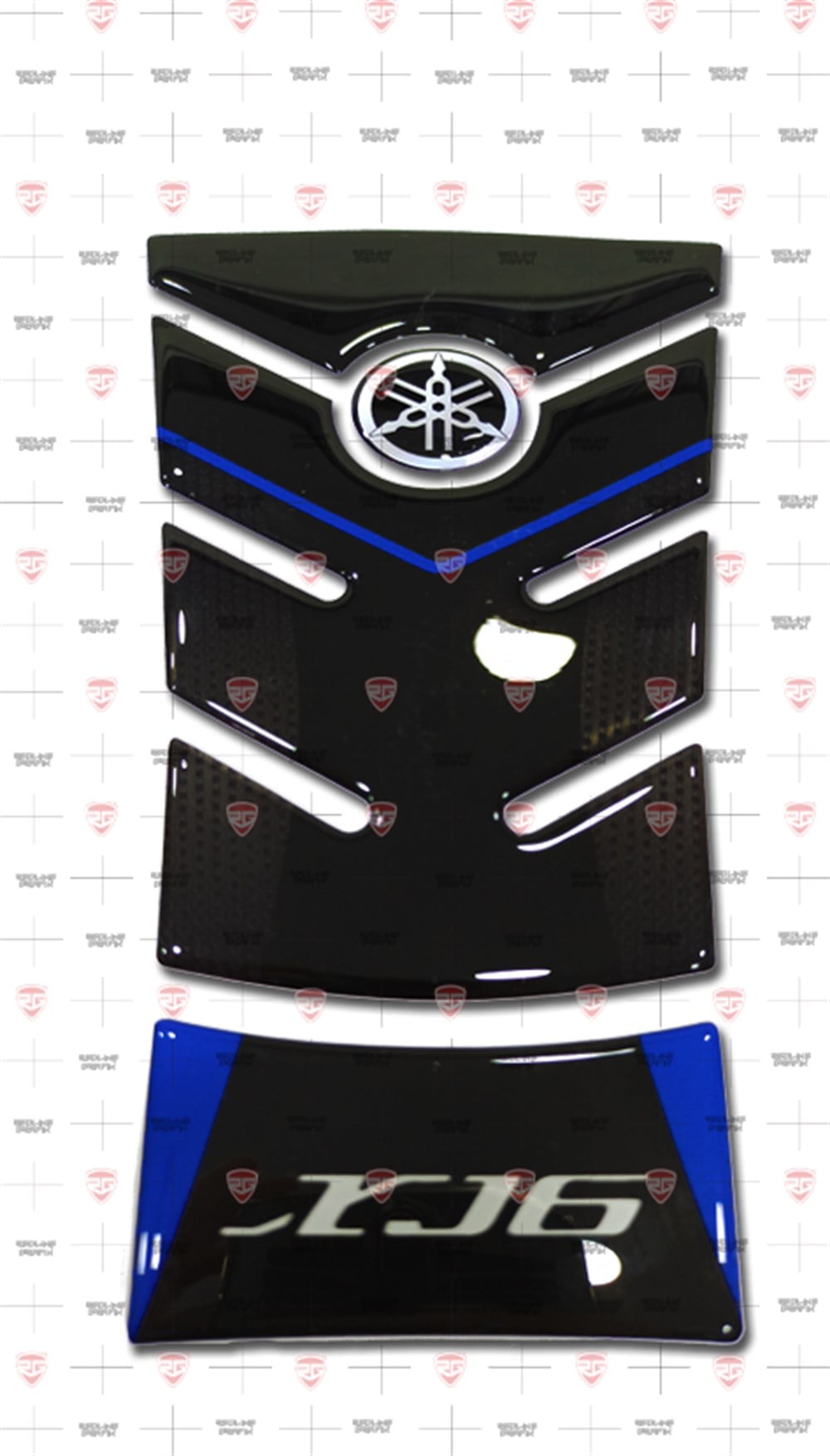 Yamaha XJ6 Tank Pad Race Blue