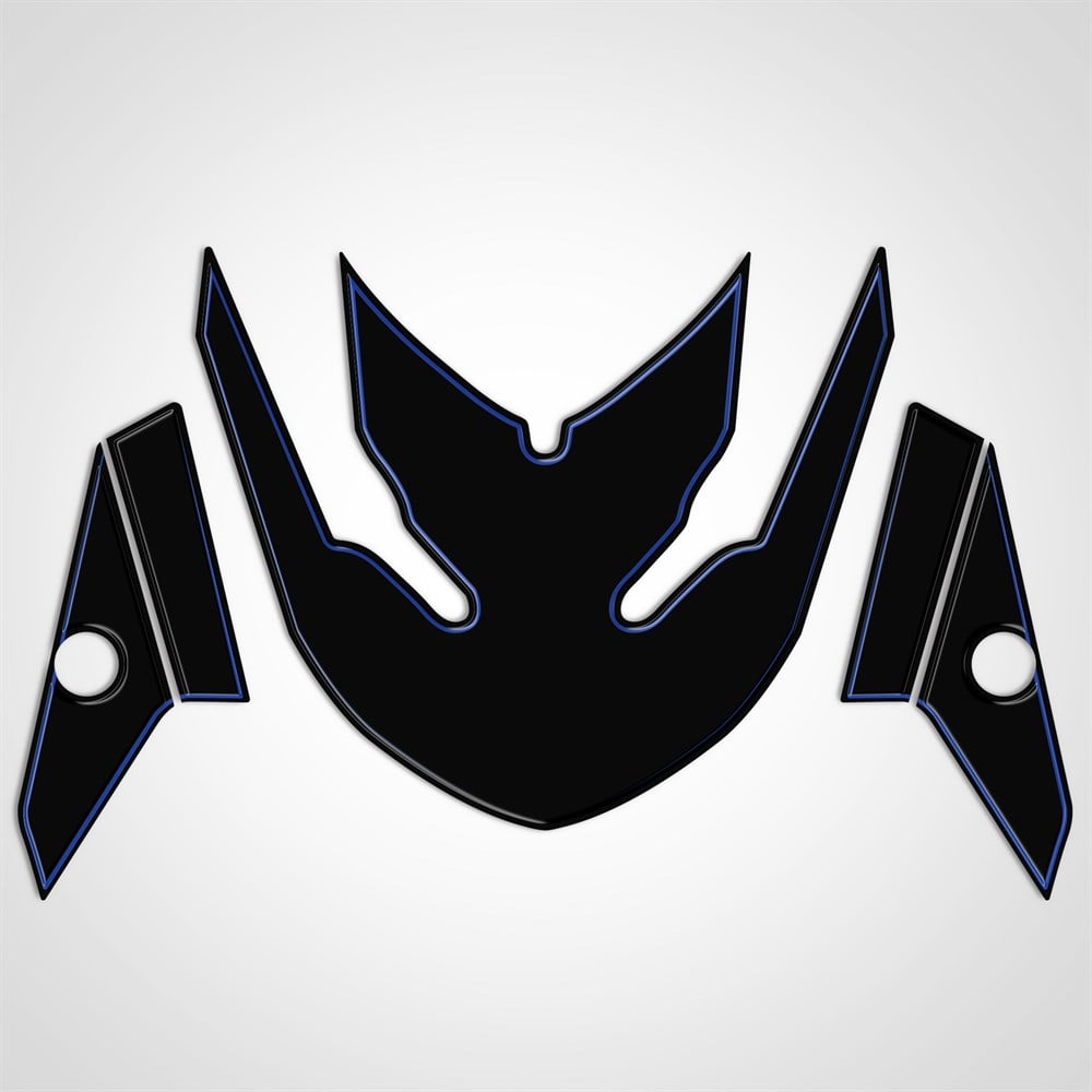 Yamaha Xmax 2014-2017 Ön Çamurluk Koruyucu Pad Siyah Mavi