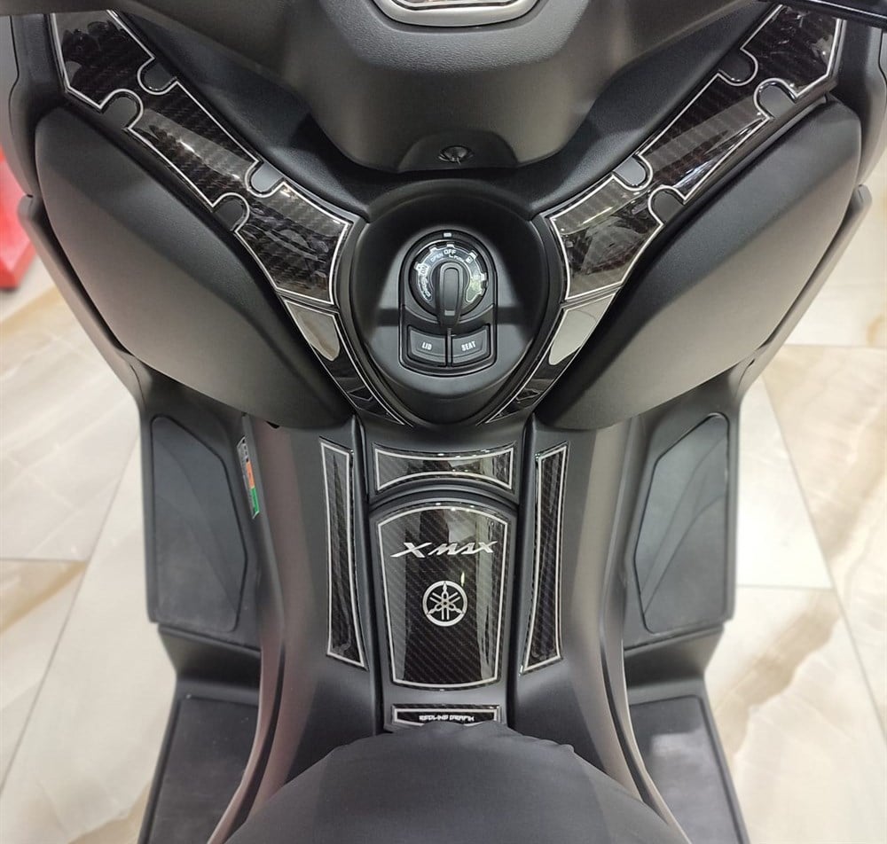 Yamaha Xmax 2018-2021 Karbon desen Tank Pad ve Torpido Pad Set