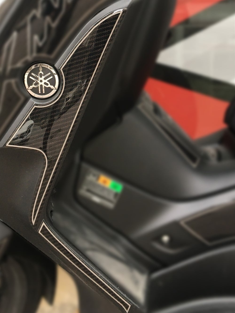 Yamaha Xmax 2018-2021 Karbon desen Yan Alt Grenaj Pad