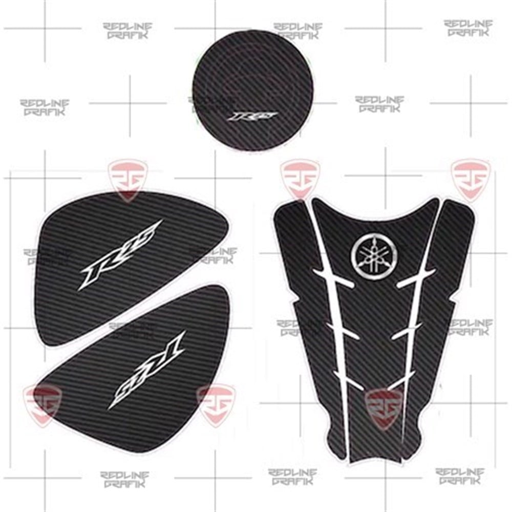 Redlinegrafik Yzf R25 Tank pad YanPad Depo Kapak Pad Set