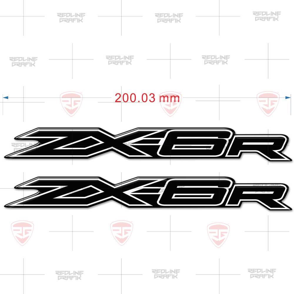 Zx6r Kabartmalı Siyah Beyaz 2 Adet Ücretsiz Kargo