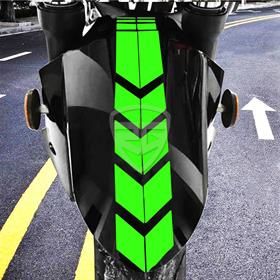 Motosiklet Çamurluk Sticker Yeşil